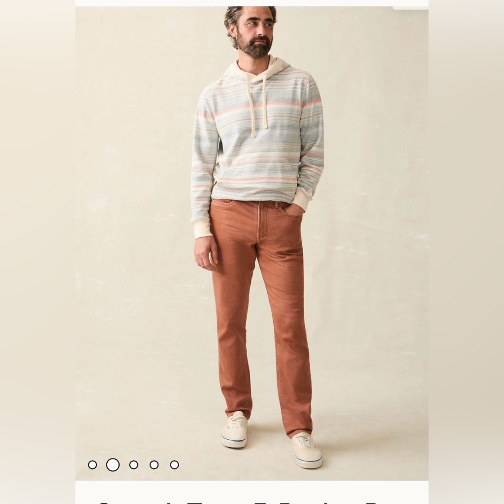 Stretch Terry 5-Pocket Pant.   34/32.  Super soft and comfortable
